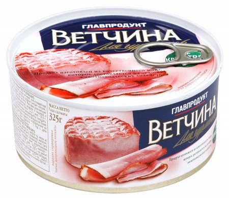 Ветчина для гурманов Главпродукт 325г оптом Ветчина для гурманов Главпродукт 325г оптом