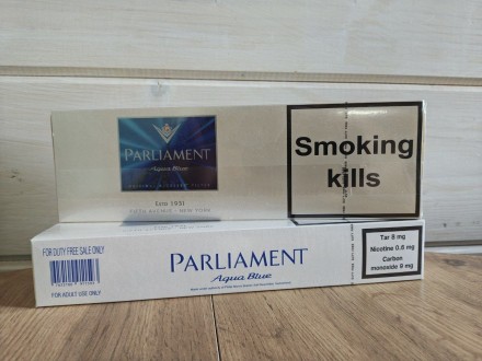 Сигареты Parliament Aqua Blue DUTYFREE 