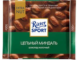 Шоколад Ritter Sport Цельный миндаль 100г оптом 