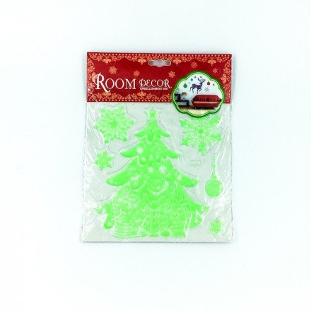 Новогодние наклейки на стекло Room Decor оптом 