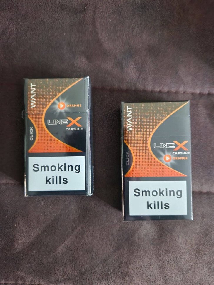 Сигареты Line X QS Orange с кнопкой оптом 