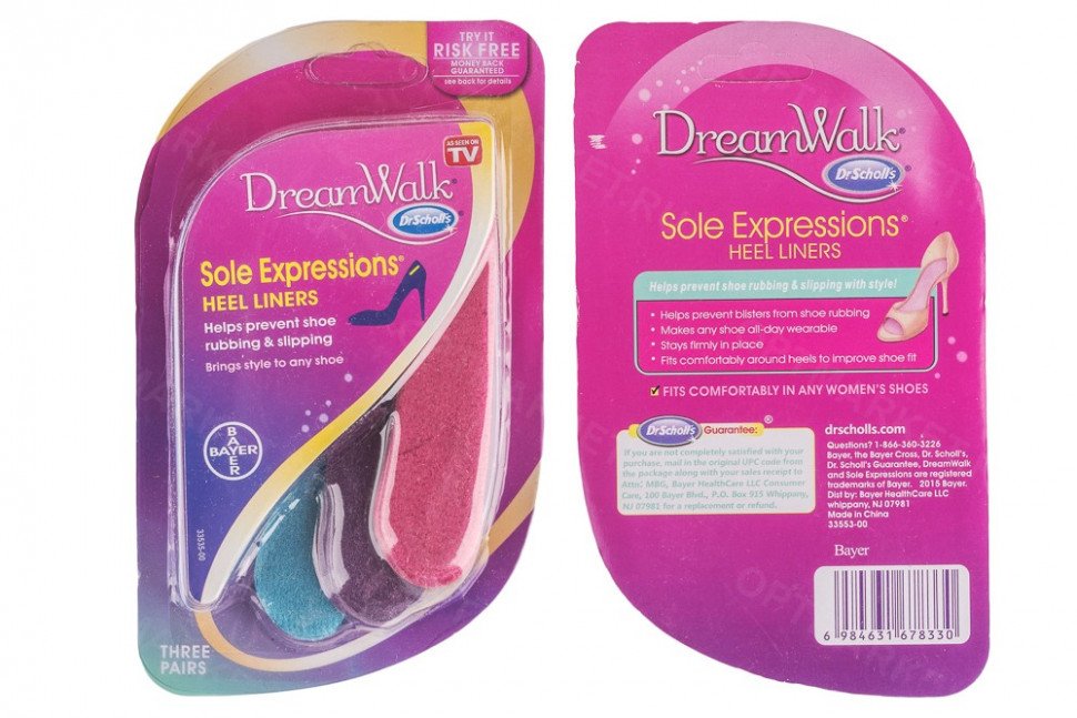 Гелевые стельки для обуви Dr. Scholl`s DreamWalk для каблуков оптом 