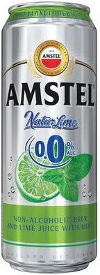 Пиво светлое Amstel Lime безалкогольное в банке 0.33л оптом Пиво светлое Amstel Lime безалкогольное в банке 0.33л оптом
