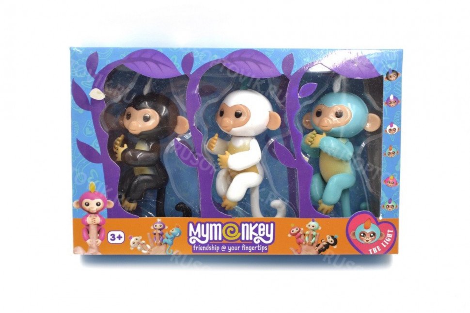 Набор обезьянок Fingerlings на палец оптом 