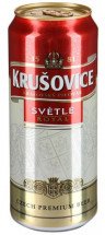 Пиво светлое Krusovice в банке 5% 0.5л оптом