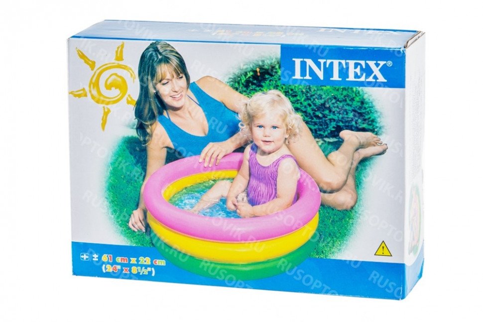 Надувной детский бассейн "Summer Set Pool" 61х22см Intex оптом 