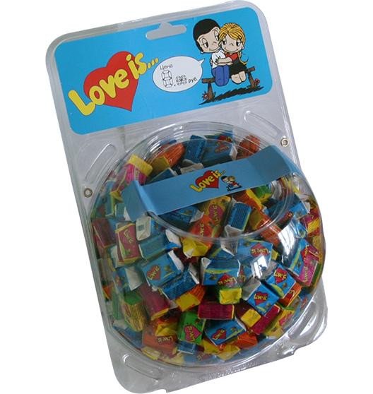 Жевательная резинка Love is Сфера микс оптом Жевательная резинка Love is Сфера микс оптом