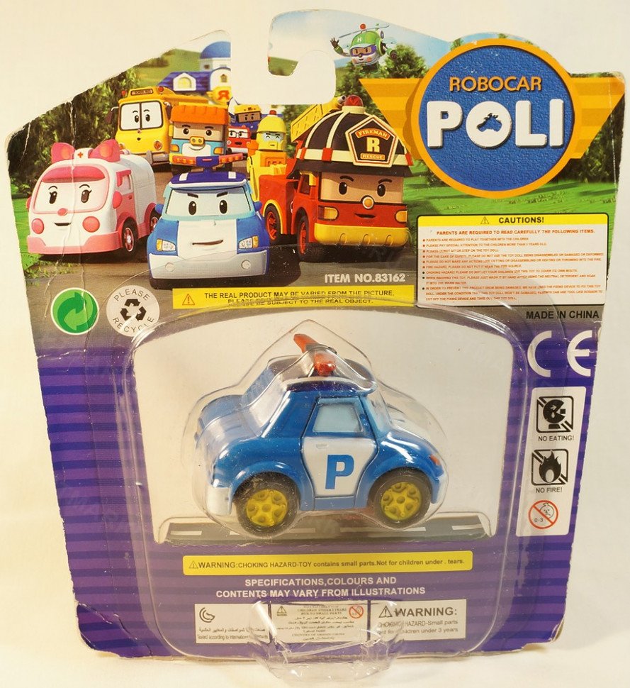 Металлические машинки Robocar Poli (6 см) оптом Металлические машинки Robocar Poli (6 см) оптом