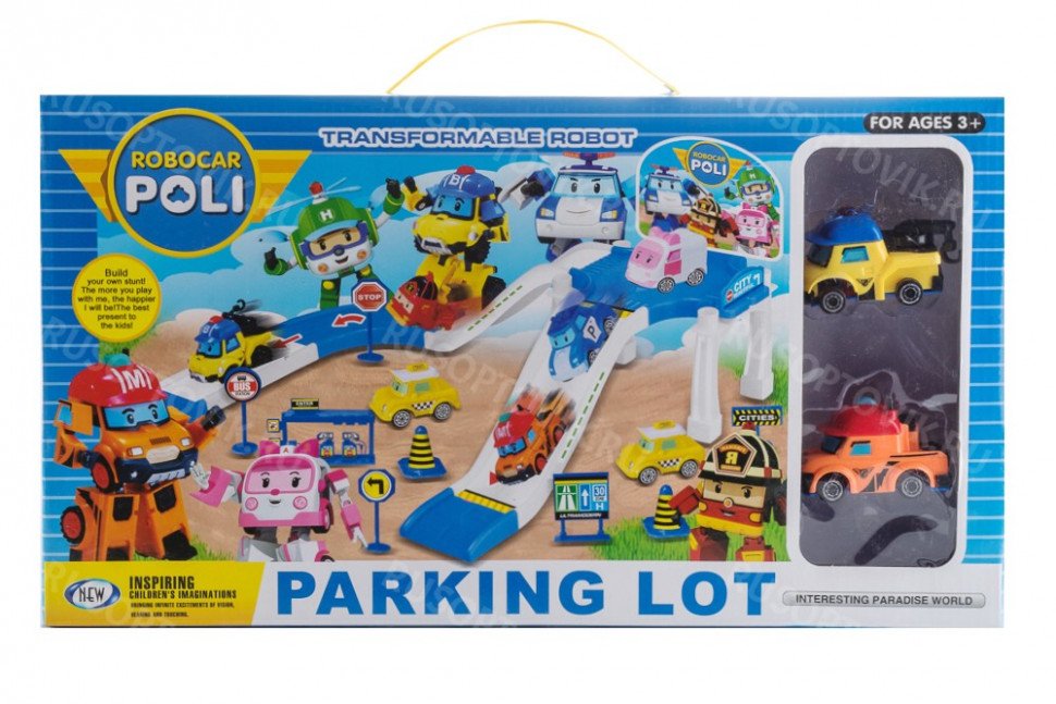 Игровой набор Robocar Poli Парковка оптом Игровой набор Robocar Poli Парковка оптом