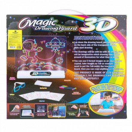 Магическая 3D-доска для рисования "Magic 3D Board Космос" оптом 