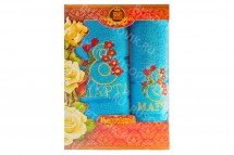 Комплект полотенец "8 марта" Royal Gift оптом