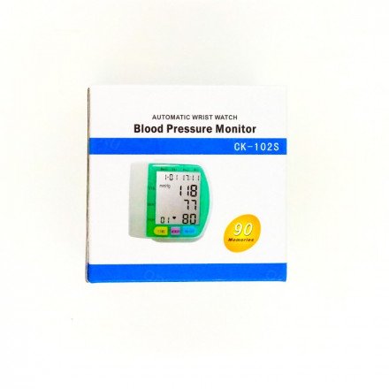 Цифровой тонометр на запястье Blood Pressure Monitor CK-102S оптом 