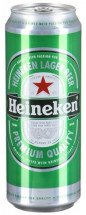 Пиво светлое Heineken в банке 4.8% 0.33л оптом