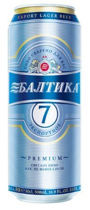 Пиво светлое Балтика 7 в банке 1л оптом 