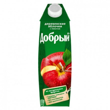 Нектар Добрый деревенские яблочки 1 л оптом 