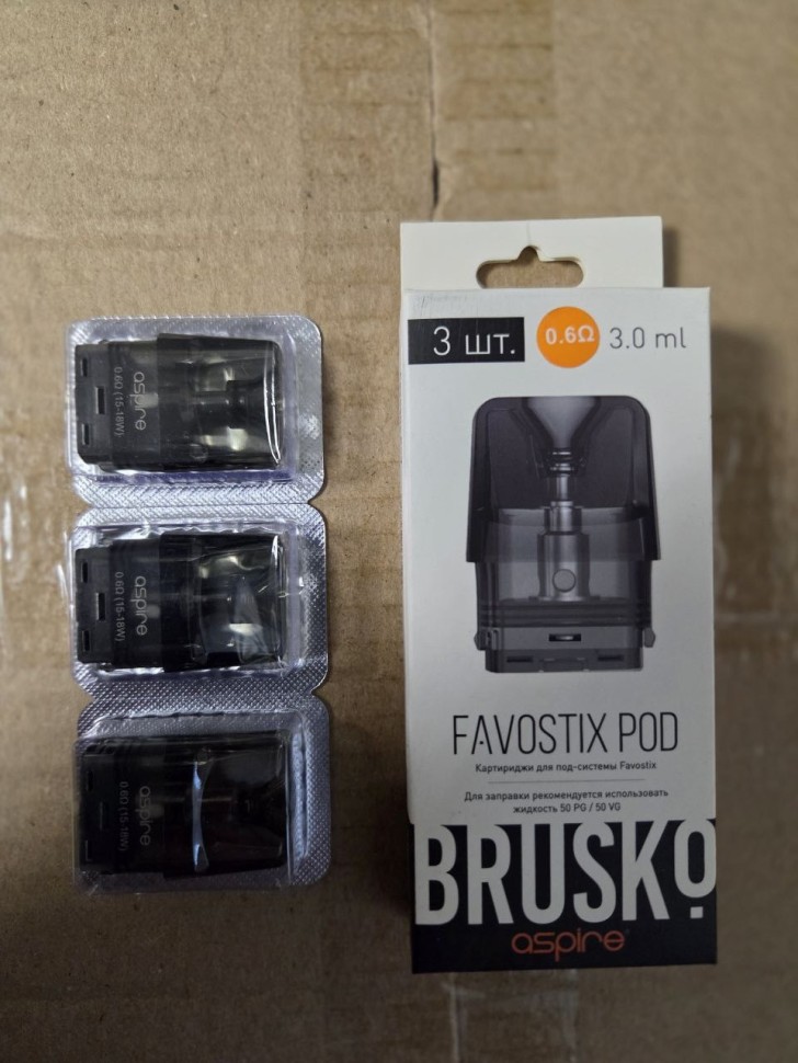 Картридж BRUSKO FAVOSTIX 0.6 om Картридж BRUSKO FAVOSTIX 0.6 om