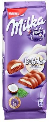 Шоколад Milka Bubbles Кокос 97г оптом Шоколад Milka Bubbles Кокос 97г оптом