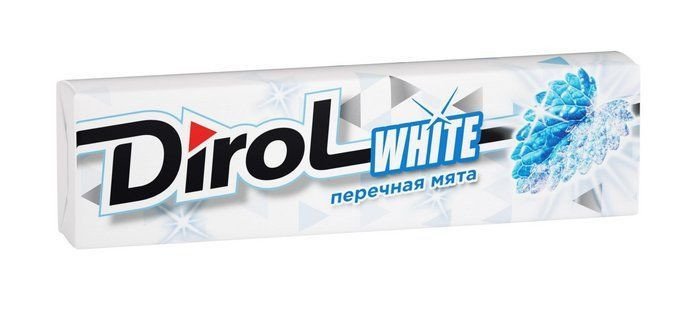 Жевательная резинка Dirol White Перечная мята оптом Жевательная резинка Dirol White Перечная мята оптом