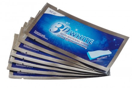Отбеливающие полоски для зубов 3D White Teeth Whitening Stripes оптом 