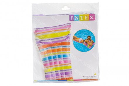 Надувной пляжный матрас "Strip" 183х69см Intex оптом 
