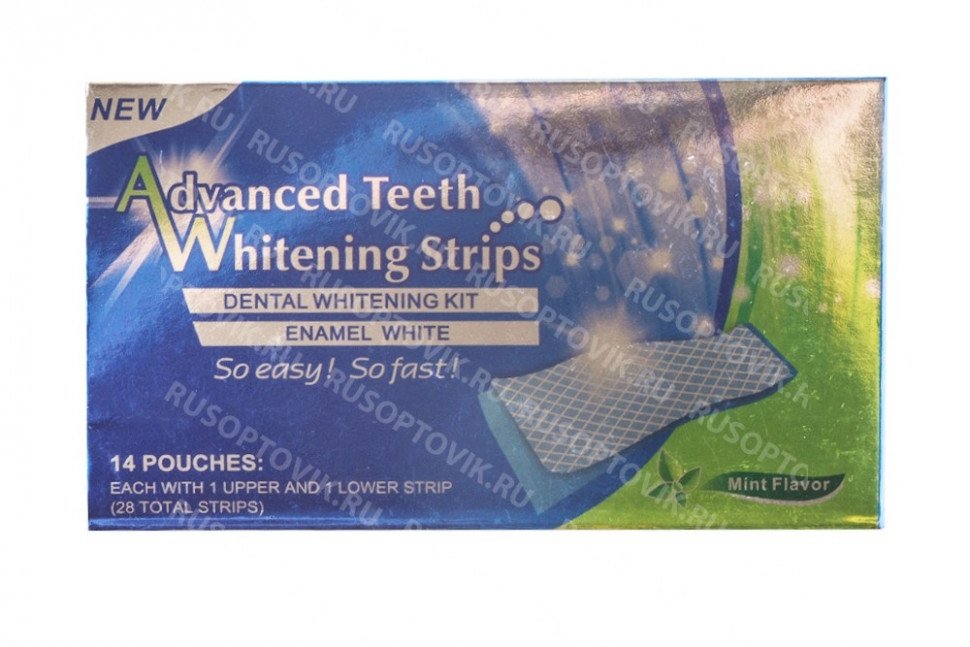 Отбеливающие полоски для зубов Advanced Teeth Whitening Strips оптом Отбеливающие полоски для зубов Advanced Teeth Whitening Strips оптом