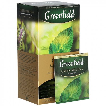 Чай зеленый Greenfield Green Melissa 25 пак оптом 