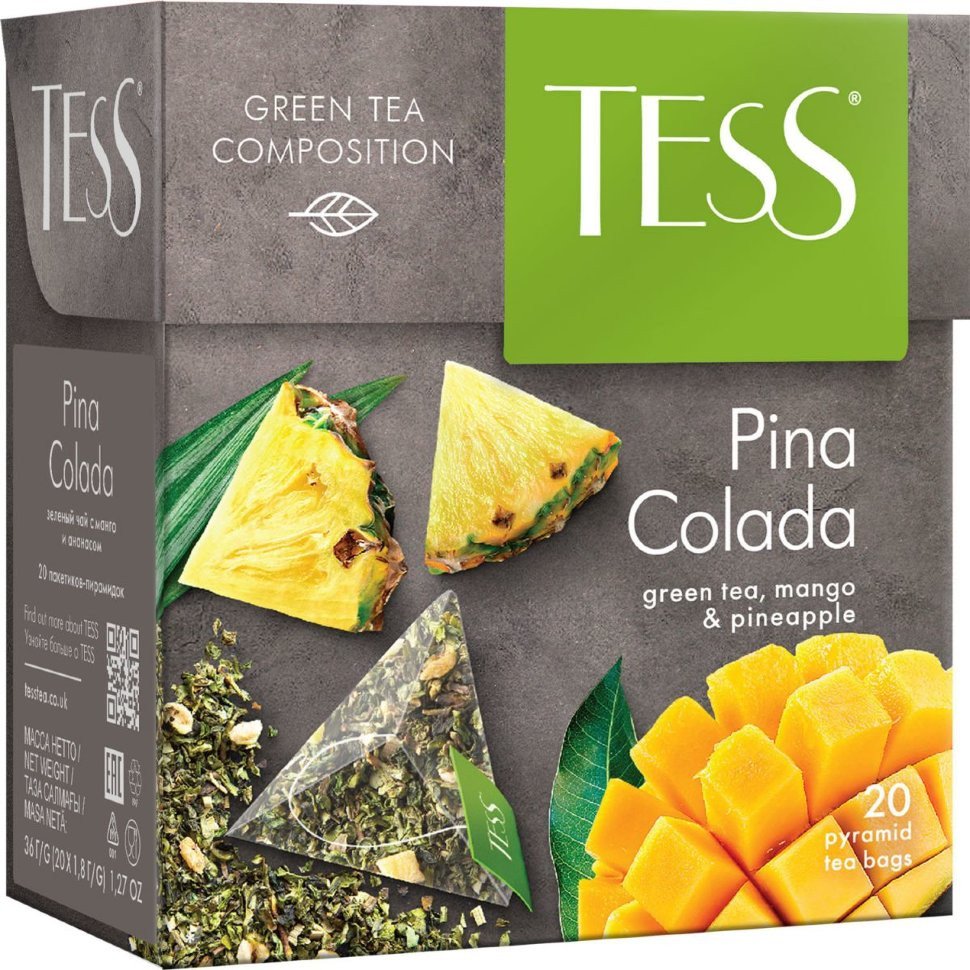 Чай зеленый Tess Pina Colada 20 пак оптом Чай зеленый Tess Pina Colada 20 пак оптом