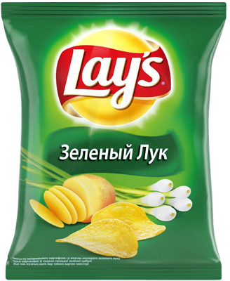 Чипсы Lays Зеленый Лук 150г оптом 