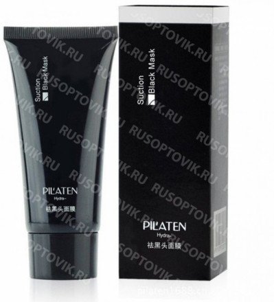 Черная маска-пленка от прыщей Pilaten (Пилатен) Suction Black Mask 60 гр. оптом 