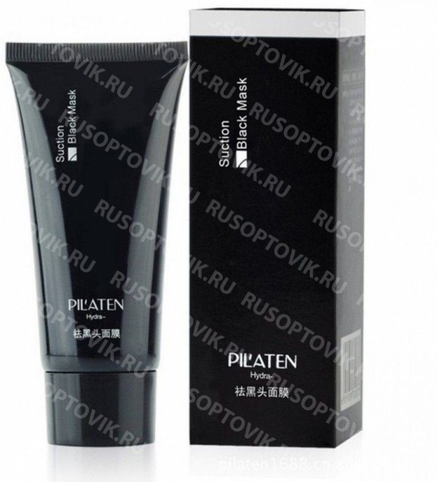 Черная маска-пленка от прыщей Pilaten (Пилатен) Suction Black Mask 60 гр. оптом 