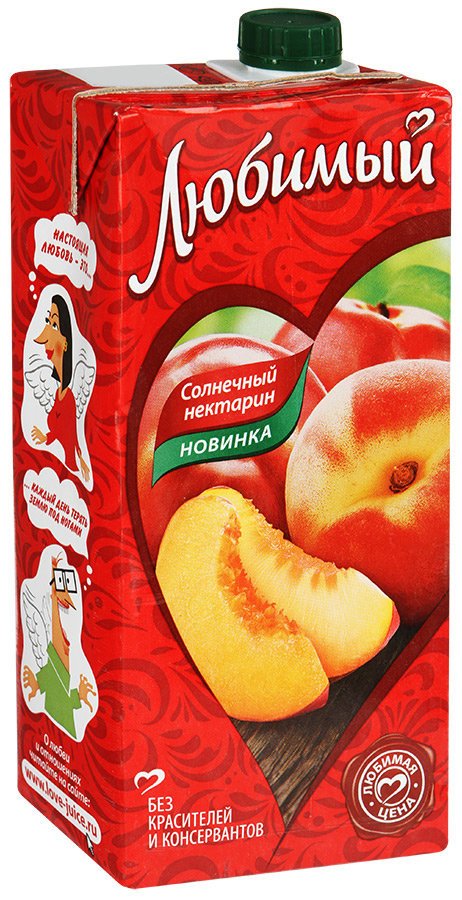 Напиток Любимый солнечный нектарин 0,95 Л оптом Напиток Любимый солнечный нектарин 0,95 Л оптом