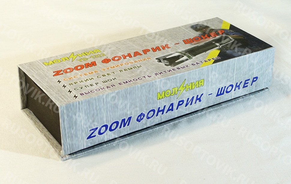 Фонарь-электрошокер Молния YB-1302 оптом Фонарь-электрошокер Молния YB-1302 оптом