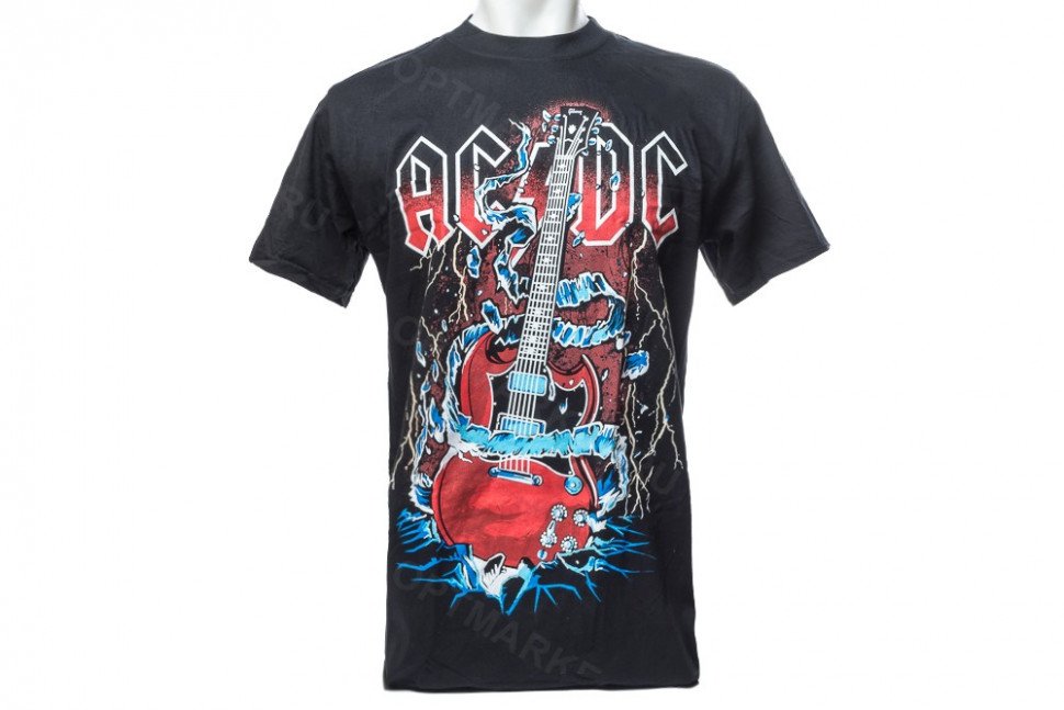 Футболка ACDC гитара оптом 