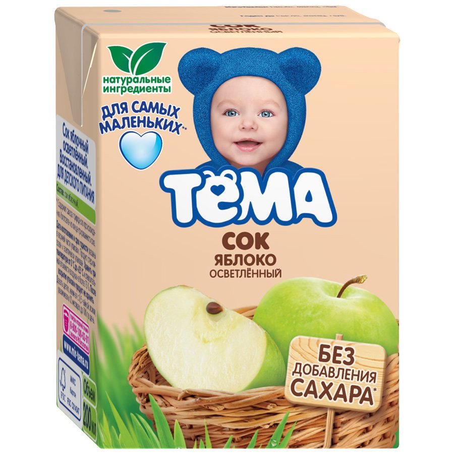 Сок Тема яблочный 0,2 Л Сок Тема яблочный 0,2 Л