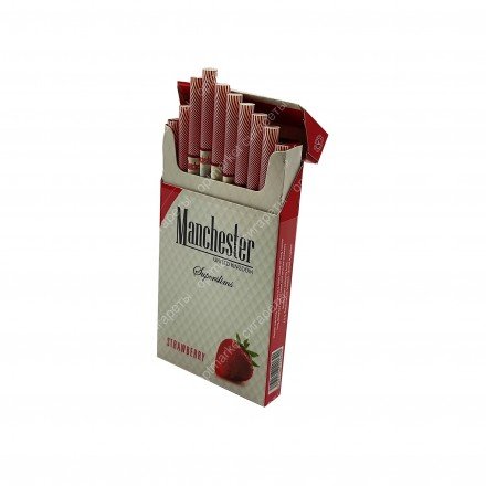 Сигареты Manchester Strawberry Superslims оптом 