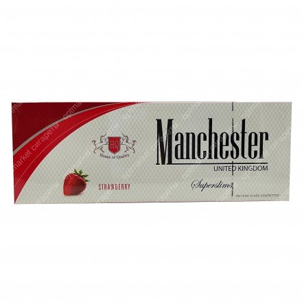 Сигареты Manchester Strawberry Superslims оптом 