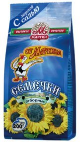 Семечки от Мартина отборные обжаренные с солью 200 г оптом Семечки от Мартина отборные обжаренные с солью 200 г оптом