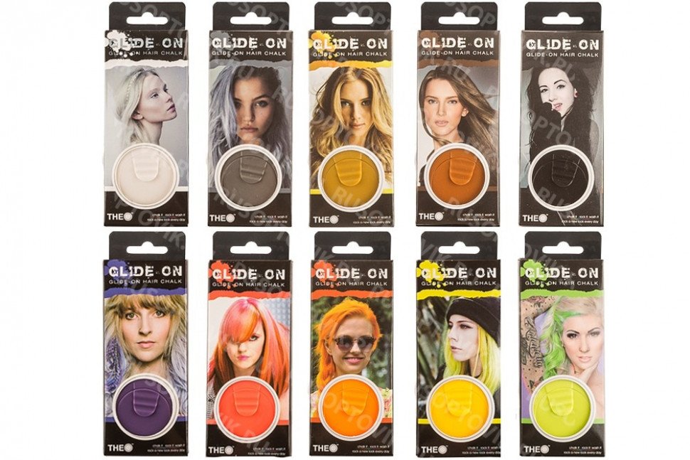 Утюжок с мелком для волос Glide On Hair Chalk оптом 