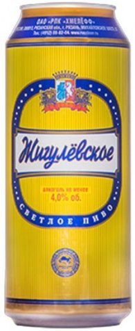 Пиво светлое Жигулевское Рязанское в банке 4,0% 0.5л оптом 