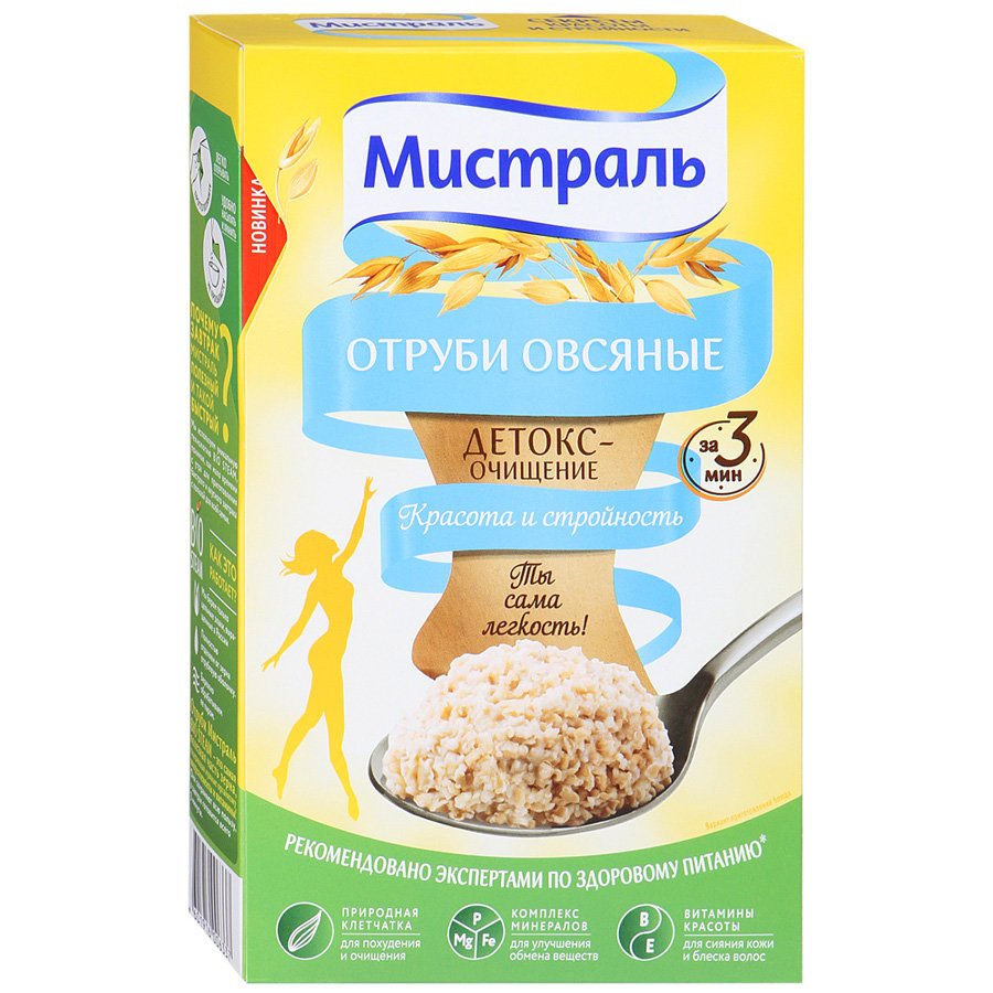 Отруби овсяные Мистраль 400 г оптом Отруби овсяные Мистраль 400 г оптом