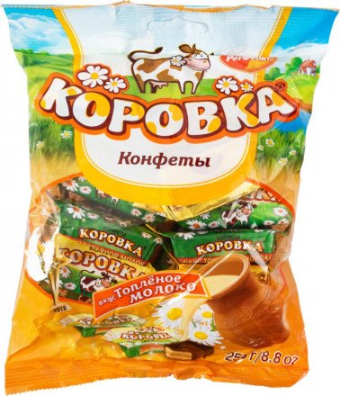 Конфеты Коровка топлёное молоко 250г оптом 