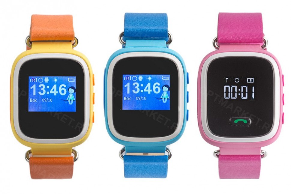 Умные детские часы с GPS трекером Smart baby watch Q60 оптом 