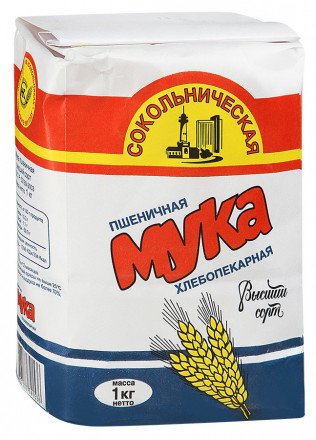 Мука Сокольническая пшеничная высший сорт 1 кг оптом 