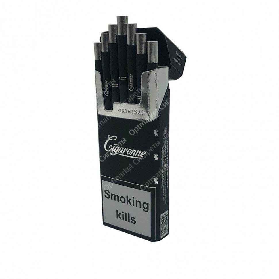 Сигареты Sigarone Black Super Slims оптом 