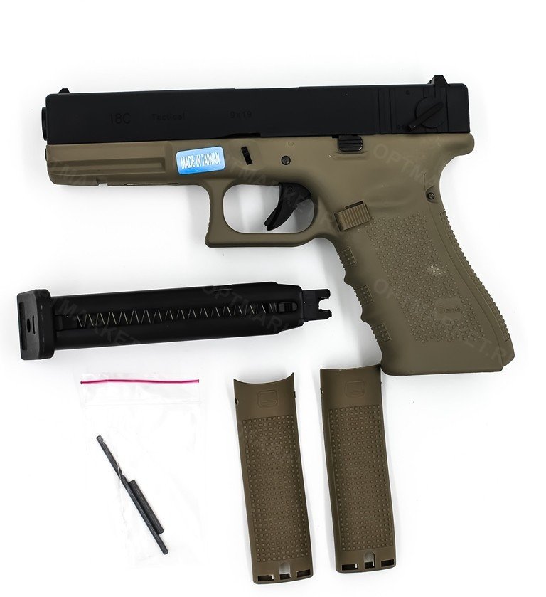 Модель пистолета G18-B-TAN-GEN4 (WE) оптом Модель пистолета G18-B-TAN-GEN4 (WE) оптом