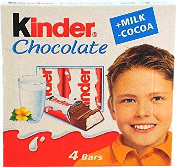 Шоколад молочный Kinder Chocolate 50г оптом 