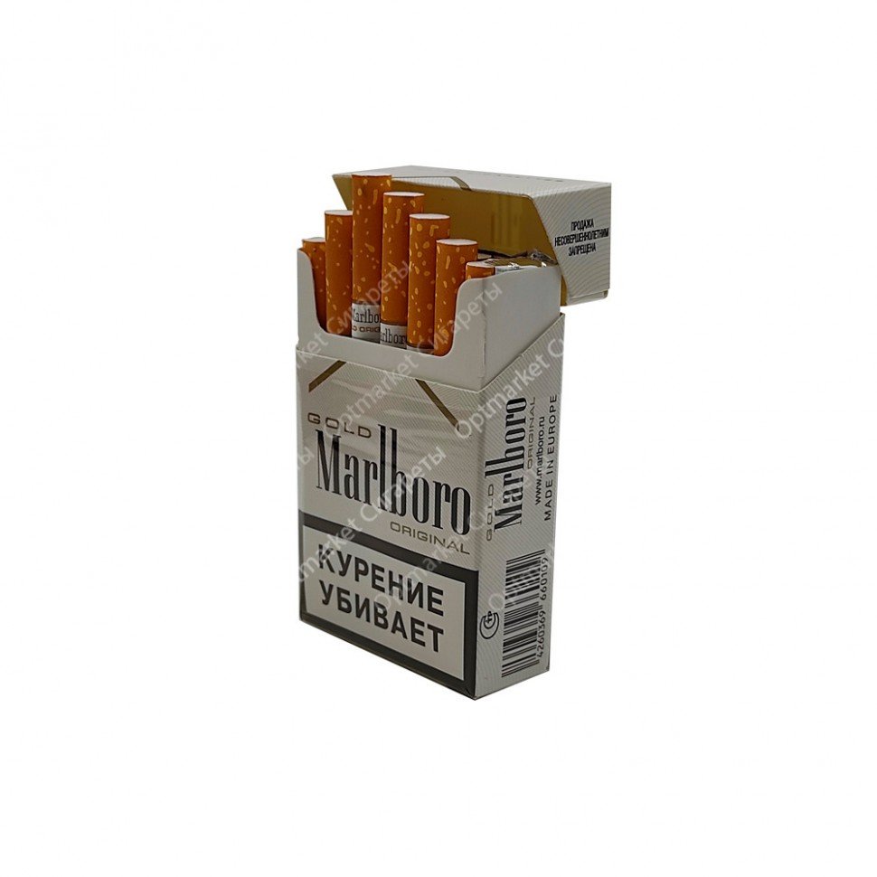 Сигареты Marlboro Gold квадратная пачка (АКЦИЗ) оптом 