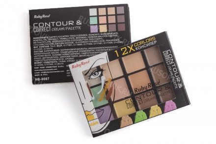 Палетка Ruby Rose Contour 12 цветов оптом 