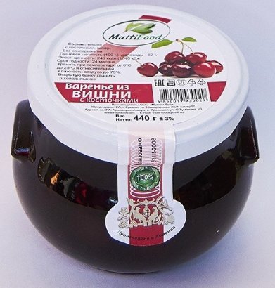 Варенье из вишни Multifood 440г оптом 