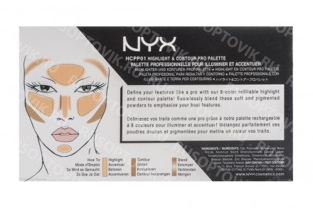 Палетка для контуринга Nyx Highlight &amp; Contour Pro Palette оптом 